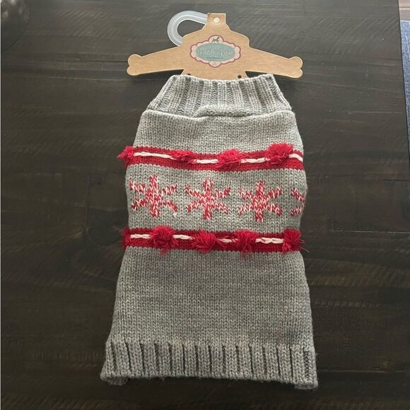 Pret A Paw Dog Couture Christmas Sweater M NWT - Picture 1 of 5